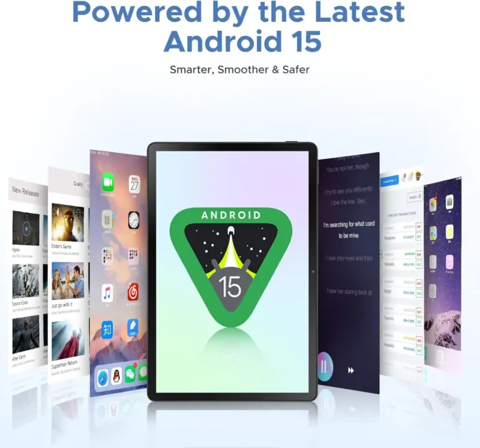 DOOGEE U11 Pro Android 15 Tablet, 11 inch Tablet,30GB+256GB/2TB TF Octa-Core,90Hz Display, 8580mAh, Netflix 1080P, Bluetooth 5.0+5G WiFi,Widevine L1,13MP+5MP, Face ID/OTG - Image 3