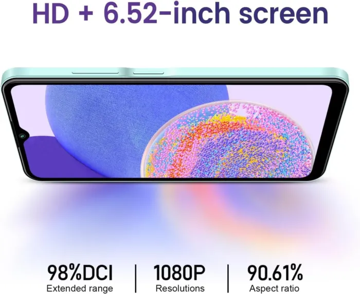 KXD 2024 A07 Unlocked Smartphone Under $100, 6.52" HD+ Display, 4500mAh Long Battery, 8GB+128GB, Dual SIM, Face ID, Android 12 – Budget Phone for Seniors & Teens - Image 4