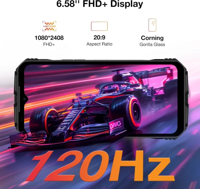 DOOGEE V MAX Plus Rugged Smartphone 5G,22000mAh 36GB+512GB Android 14 Rugged Phone,200MP+32MP+20MP Night Vision Rugged Cell Phone,6.58" FHD+120Hz IPS Screen,IP68/IP69K Waterproof Phone,NFC/OTG - Image 7