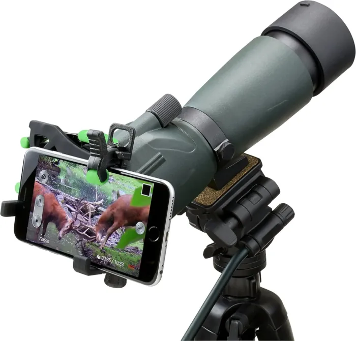 Carson HookUpz 2.0 Universal Smartphone Optics Digiscoping Adapter for Binoculars, Spotting Scopes, Telescopes, Microscopes, Monoculars and More (IS-200) - Image 4