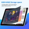 Android Tablet 10.1 inch, 2025 Cellular Tablets with SIM Card Slot, 4G LTE Tablet & Phone(Makes Calls), 64GB Storage (Expandable to 1TB),1280x800 IPS, Dual Cameras 8H Battery 5G Wifi with Case(Silver)