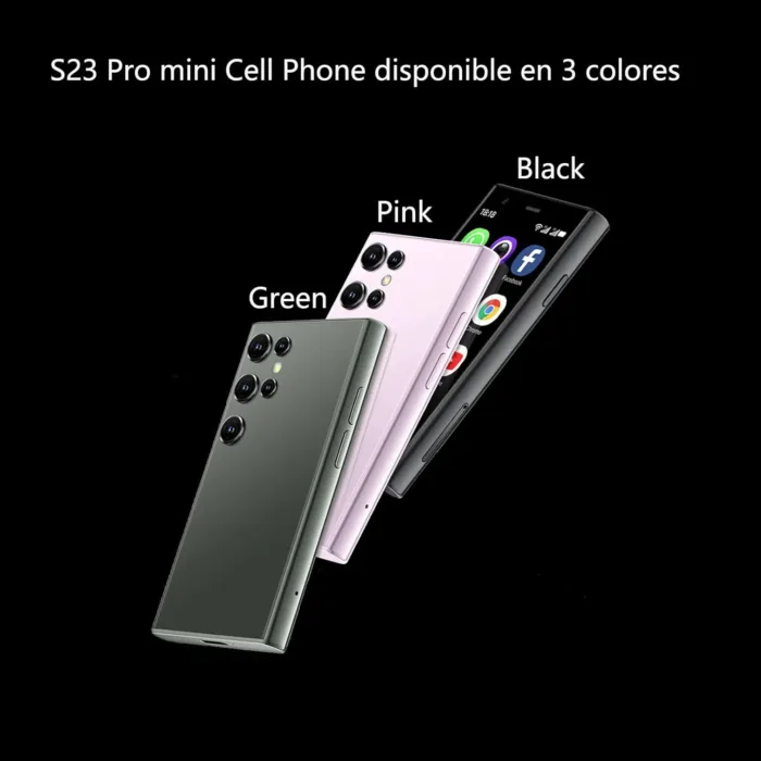 S23 Pro Mini Unlocked Phones, 4G Cell Phone 2G+16GB Smartphone 2.5 Inch Android Quad Core 3000mAh Student Pocket Cell Phone Dual SIM/GPS (Black) - Image 6