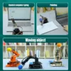 Adeept 5DOF Robotic Arm Kit Compatible with Arduino IDE, Programmable DIY Coding STEM Educational 5 Axis Build Robot Arm, Robot Starter Kit with OLED Display Processing Code and Tutorials - Blue