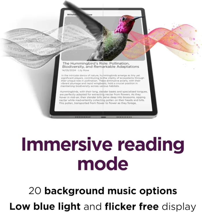 Lenovo Idea Tab Pro - Student Tablet - Google Gemini - 12.7” 3K LCD Display - 8 GB Memory - 128 GB Storage - MediaTek Dimensity 8300 - Includes Pen and Folio Case - Image 8