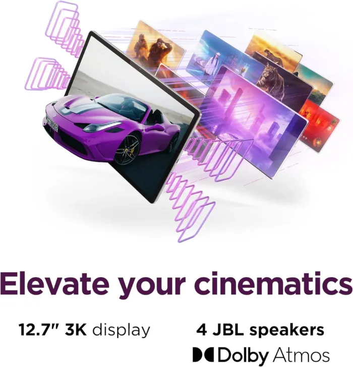 Lenovo Idea Tab Pro - Student Tablet - Google Gemini - 12.7” 3K LCD Display - 8 GB Memory - 128 GB Storage - MediaTek Dimensity 8300 - Includes Pen and Folio Case - Image 9