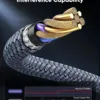 10K 8K HDMI 2.1 Cable 2-Pack 6.6FT, Highwings Certified 48Gbps Ultra High Speed Slim HDMI Cord,Support 4K@120Hz 8K@60Hz, HDCP 2.2&2.3, Dynamic HDR,eARC,DTS:X, Compatible with Roku TV/HDTV/PS5/Blu-ray