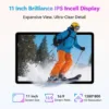 Android Tablet, 11 inch Android 15 Tablet 2025, Octa-Core, 12GB RAM 128GB Storage 1TB Expandable, 13MP Dual Cameras 5MP Front, 8000mAh, GPS, Dual Speakers, Face Unlock, WiFi 5 BT5.0 - Gray