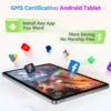 Android Tablet, 11 inch Android 15 Tablet 2025, Octa-Core, 12GB RAM 128GB Storage 1TB Expandable, 13MP Dual Cameras 5MP Front, 8000mAh, GPS, Dual Speakers, Face Unlock, WiFi 5 BT5.0 - Gray