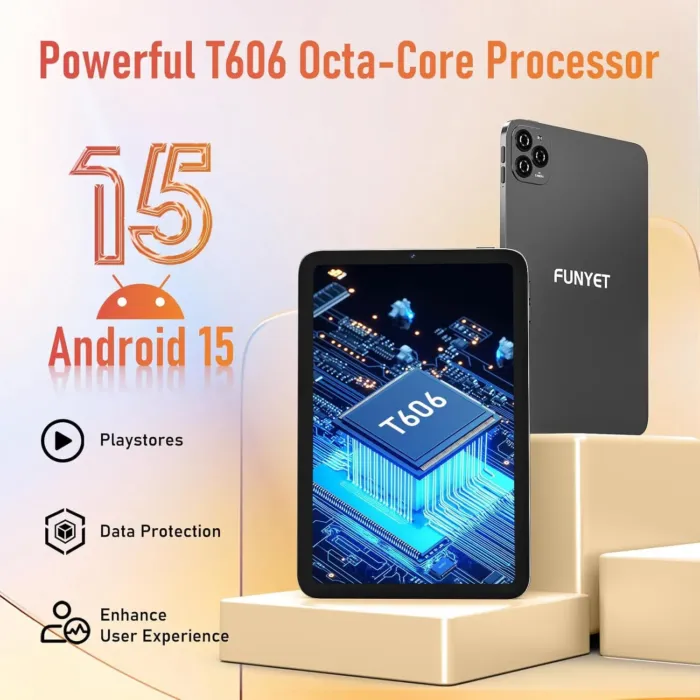 Android Tablet,10 inch Tablets 2025,8GB (4+4) RAM 128GB Storage (Expandable),Octa-Core Processor,HD Display,Dual Cameras,6000mAh Battery,GPS, Wi-Fi 5,Bluetooth 5.0,Incell Screen,Metal Shell - Image 4