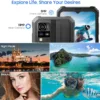 Blackview Phone BV4800, Android 13 4GB+32GB 2TB Expand Rugged Smartphone, 6.56" Incell Screen 5180mAh Rugged Phone, 4G T-Mobile Dual SIM Rugged Smartphone Unlocked, IP69K, 3 Card Slots/Face ID-Black