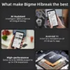 Bigme E-Ink Screen Mobile Hibreak, 6G+128GB Android 11 Smartphone, 36-Level Front Light, 3300mAh Battery, 5+13MP Camera - Black and White