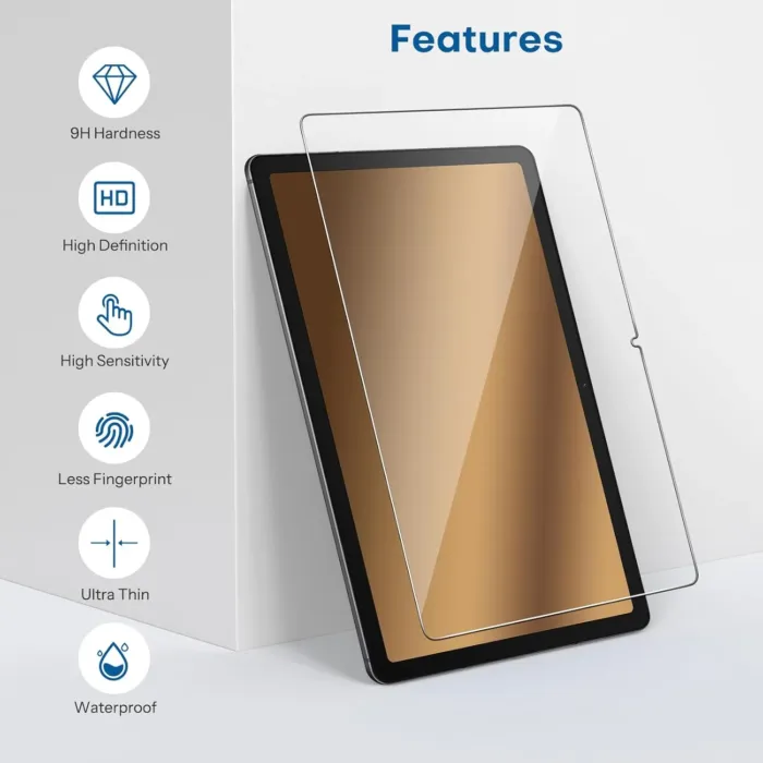 SPARIN 3 Pack Screen Protector for Samsung Galaxy Tab A9 Plus 11 Inch 2023, Tempered Glass Tablet Screen Protector for Galaxy Tab A9+ 5G (SM-X210/X216/X218), Case Friendly, Anti Scratch - Image 5