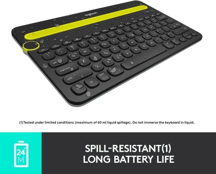 Bluetooth Multi-Device Keyboard K480 - Switch typing between your computer, phone, and tablet - Image 4