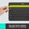 Bluetooth Multi-Device Keyboard K480 - Switch typing between your computer, phone, and tablet