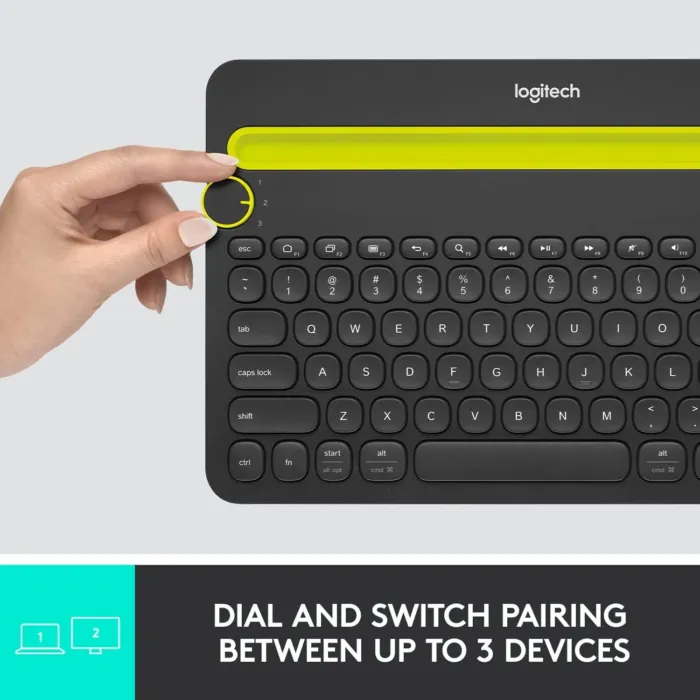 Bluetooth Multi-Device Keyboard K480 - Switch typing between your computer, phone, and tablet - Image 6