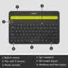 Bluetooth Multi-Device Keyboard K480 - Switch typing between your computer, phone, and tablet