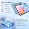 Android Tablet with Keyboard,10 inch Android 15 tablet, 24GB RAM 128GB ROM, 1TB Expand, Octa-Core, Widevine L1, 2.4G/5G WiFi, 8000mAh, Bluetooth, GMS, 2 in 1 Tablet with Case, Mouse, Stylus (Black)
