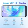 Blackview Color 8 Unlocked Phones, Octa-Core 16GB+128GB/SD 2TB Android Phones, 50MP Camera Mobile Phone, 6000mAh+18W, 6.75"HD+ 90Hz, 3 Card Slots, 4G Dual SIM Phone, Fingerprint ID, T-Mobile Cellphone