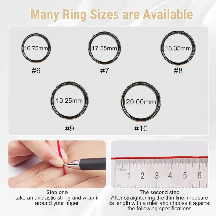 Smart Rings Fitness Monitor Sleep Teacker for Women Men - Image 3