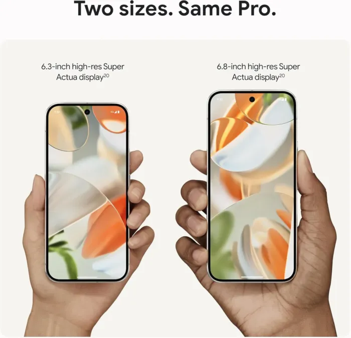 Google Pixel 9 Pro XL - Unlocked Android Smartphone with Gemini, Triple Rear Camera System, 24-Hour Battery, and 6.8" Super Actua Display - Hazel - 128 GB - Image 3