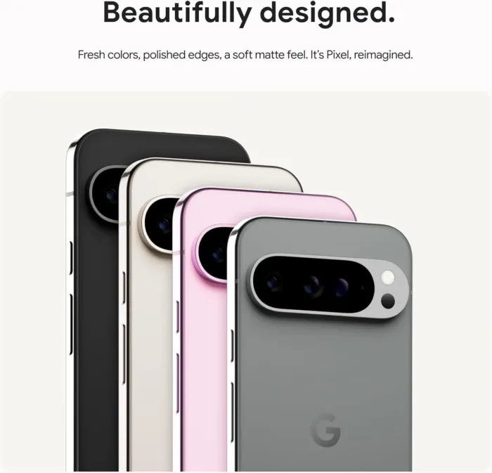 Google Pixel 9 Pro XL - Unlocked Android Smartphone with Gemini, Triple Rear Camera System, 24-Hour Battery, and 6.8" Super Actua Display - Hazel - 128 GB - Image 8