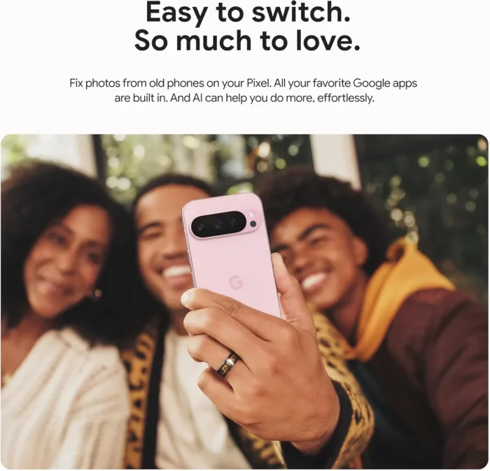 Google Pixel 9 Pro XL - Unlocked Android Smartphone with Gemini, Triple Rear Camera System, 24-Hour Battery, and 6.8" Super Actua Display - Hazel - 128 GB - Image 10