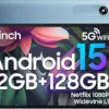 Blackview 2025 Android 15 Tablet 11 inch, Tab 90WiFi with 12GB+128GB Storage(Expand to 2TB), Unisoc T606 CPU, 8200mAh, IPS Display, Widevine L1, 5G WiFi Tablets, 13MP+8MP Camaras/Face ID, Blue
