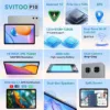 Android Tablet 10 Inch, 2025 Android 15 Tablet for Kids Adults, Octa-Core, 12GB RAM 128GB Storage 1TB Expandable, Dual Cameras 8MP 2MP, Split Screen, 6000mAh GPS Dual Speakers Face Unlock WiFi- Gray