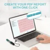 AI HR Monitor, 24 Hours Chest Lead Device with Free AI Analysis & PC Report, Chargeable Recorder, HHM1