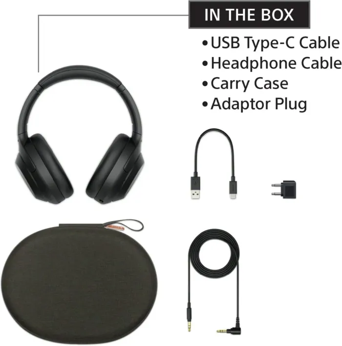 Sony WH-1000XM4 Wireless Premium Noise Canceling Overhead Headphones with Mic for Phone-Call and Alexa Voice Control, Black WH1000XM4 - Image 7
