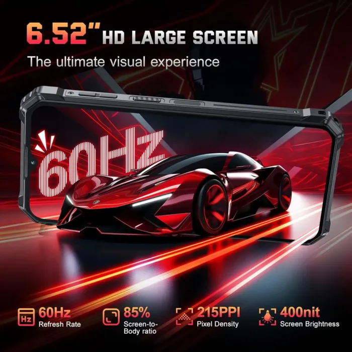 OUKITEL WP36 Pro Rugged Phone Unlocked- 24GB+256GB Cell Phone, 10600mAh Battery, 6.52" Display Smartphone, 13MP Camera, 128dB Loud Speaker, 4G Dual SIM Android 14 Phones, IP68/69K/NFC/OTG/GPS/T-Mobile - Image 7