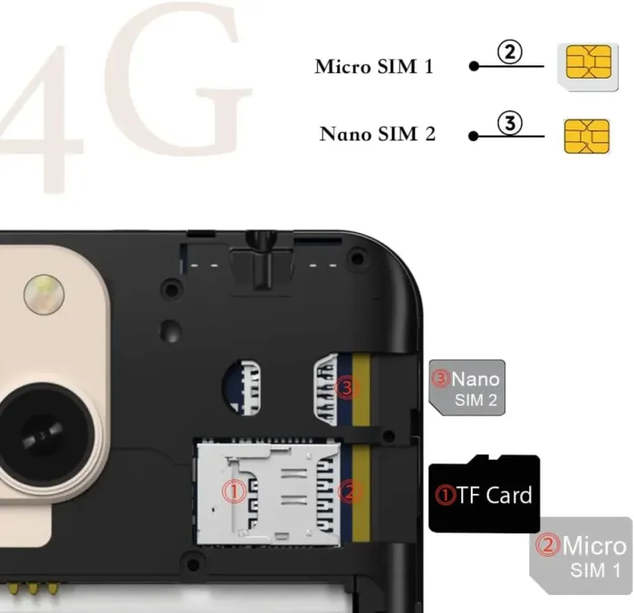 X3 2025 New Cheap 4G LTE GSM Unlocked Android Phones 6.0” Cell Phone 3000mAh Android Phone 8MP Smartphone 16GB Dual SIM for T-Mobile Only USA Market Face Unlocked (Gold) - Image 7