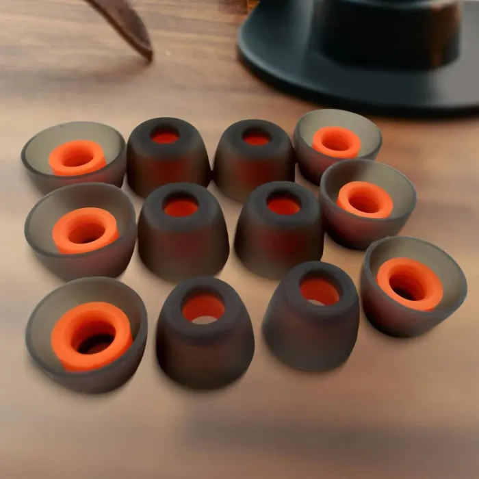6 Pairs Premium Ear Tips for JBL Tune TWS Earbuds in Ear Tips, Soft Silicone Washable Noise Reducing Secure fit for June 230NC TWS/Tune 125TWS /Tune 130NC TWS Free X, Fit in Case, Buds Tips Black - Image 4