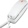 AT&T TRIMLINE 213 Corded Home Phone with Extra Big Buttons & Visual Ringer. No AC Power Required, Improved Easy-Wall-Mount, Lighted Keypad, 10 Speed Dial Keys, Volume Control, Senior Friendly. White
