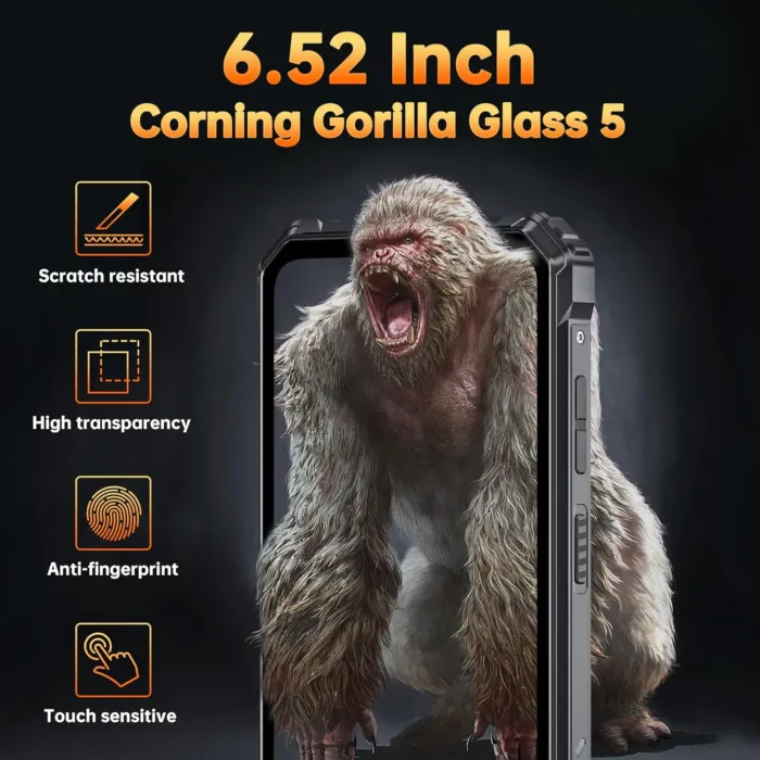 OUKITEL G1 Rugged Smartphone Unlocked - 24+256GB/1TB Android 14 Rugged Cellphones, 6.52” HD Display IP68/IP69K 10600mAh Battery 48MP Rear Camera Waterproof Phone, Fingerprint/Dual Sim/NFC 2025 - Image 7