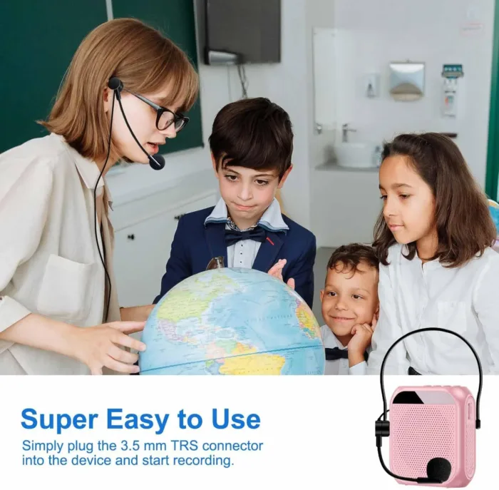Hands Free Microphone Headset Mic,Flexible Wired Boom for Voice Amplifier, 3.5mm Connector Jack Headset Microphone for Singing,Speaking,Teachers,Coaches,Presentations, Seniors and More - Image 5