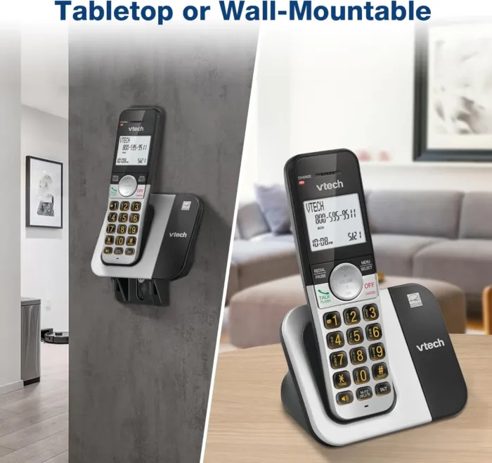 VTech Cordless Phone 2-Handset with Large Display and Big Buttons, DECT 6.0 with Caller ID/Call Waiting, Full Duplex Speakerphone, ECO Mode, Last 10 Number Redial, Easy to Use,VG231-2 - Image 8