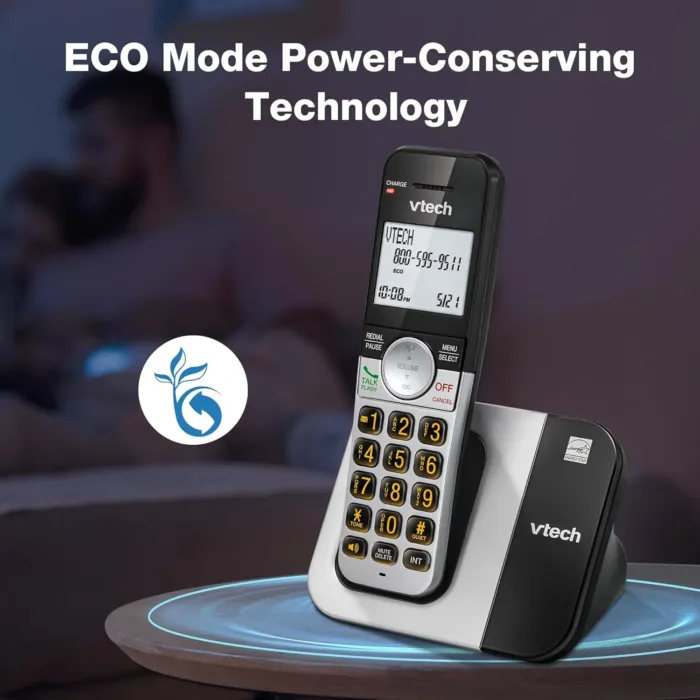 VTech Cordless Phone 2-Handset with Large Display and Big Buttons, DECT 6.0 with Caller ID/Call Waiting, Full Duplex Speakerphone, ECO Mode, Last 10 Number Redial, Easy to Use,VG231-2 - Image 9
