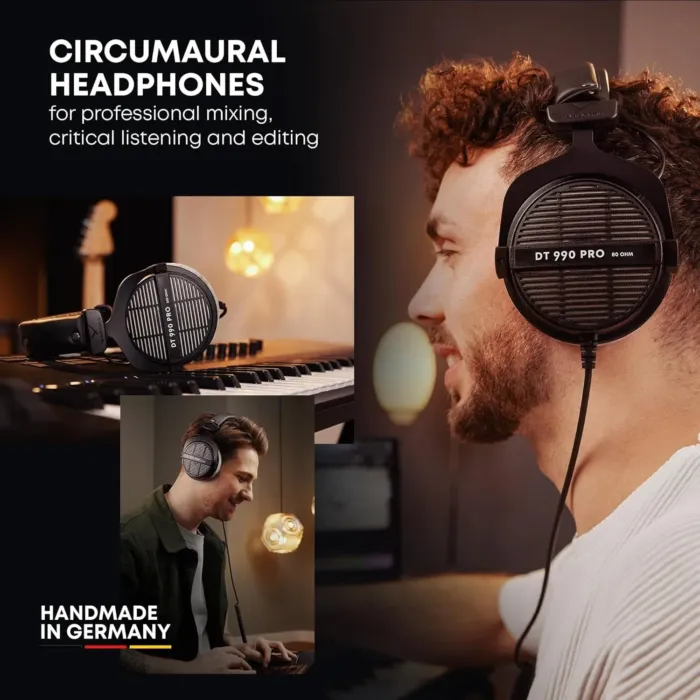 beyerdynamic DT 990 Pro 250 ohm Over-Ear Studio Headphones For Mixing, Mastering, and Editing - Image 5