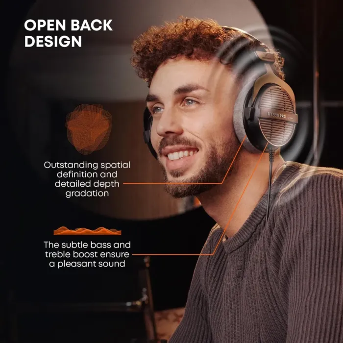 beyerdynamic DT 990 Pro 250 ohm Over-Ear Studio Headphones For Mixing, Mastering, and Editing - Image 6