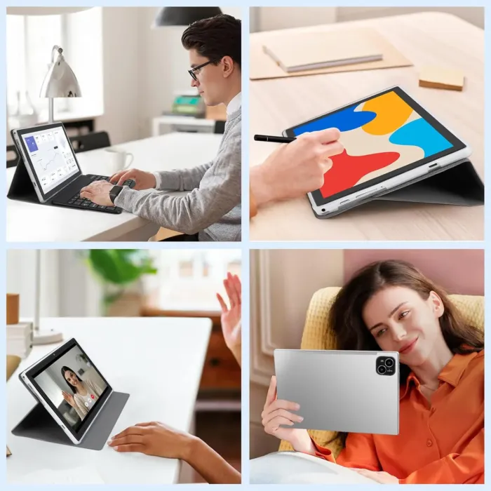 Tablet, Android 14 Tablets 10 Inch, 12GB RAM 128GB ROM, 1TB Expandable, Octa-Core Tablet with Keyboard, Mouse, Stylus, 1280 * 800 IPS, 6000mAh Battery, WiFi 6,BT 5.4, Dual Camera - Image 6