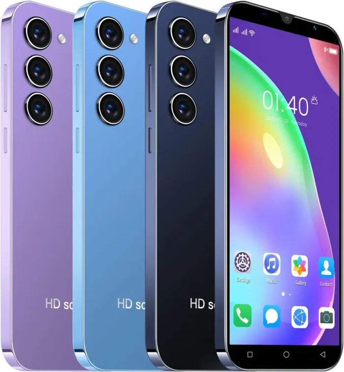 Cheap Mobile Phones, 5.0 Inch, Android 9.0, Dual SIM Dual Camera, Quad Core, 16GB ROM【Expandable up to 128GB】, Support WiFi/Bluetooth/FM, Face Unlocked Phones (Purple)