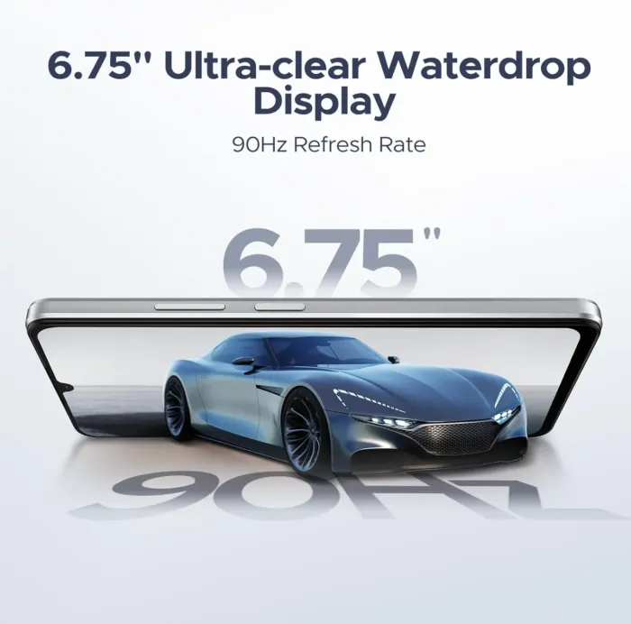 DOOGEE Note 58 Unlocked Cell Phone,Android 15 Smartphone with 32GB+128GB/2TB TF Expand,6250mAh Battery, 6.75"HD+ 90Hz Cellphone,4G Dual SIM Mobile Smart Phones, Widevine L1/NFC/OTG/Face Unlock,Natural - Image 8