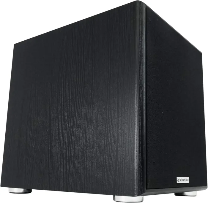 Rockville Rock Shaker 10 Black, 10" Powered Subwoofer, 600W, Deep Bass, Class-D Amp, RCA Inputs, Perfect for Home Theater & Studio - Image 4