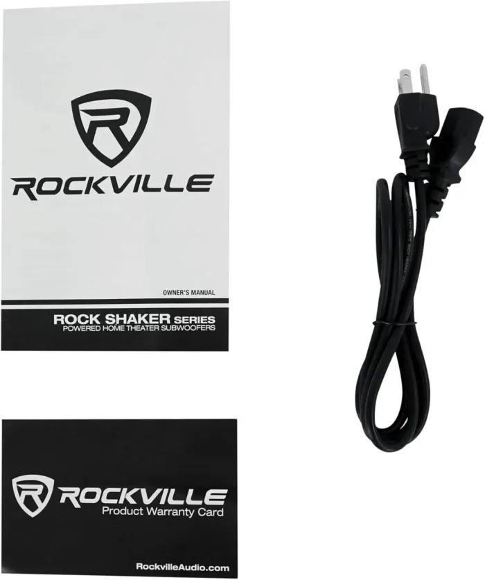 Rockville Rock Shaker 10 Black, 10" Powered Subwoofer, 600W, Deep Bass, Class-D Amp, RCA Inputs, Perfect for Home Theater & Studio - Image 7