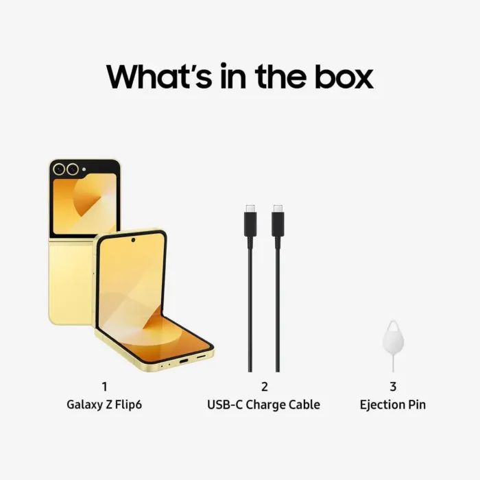 SAMSUNG Galaxy Z Flip 6 AI Cell Phone, 256GB Unlocked Android Smartphone, FlexCam, Photo Assist, Camcorder Mode, Live Interpreter, Foldable Design, 2024, US 1 Yr Manufacturer Warranty, Yellow - Image 13