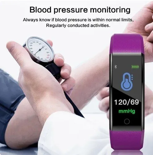 Fitness Smart Watch Activity Tracker Heart Rate For Women Men Oxygen BP Monitor
