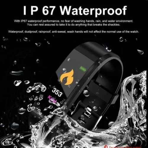 Fitness Smart Watch Activity Tracker Heart Rate For Women Men Oxygen BP Monitor