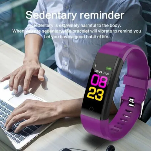 Fitness Smart Watch Activity Tracker Heart Rate For Women Men Oxygen BP Monitor