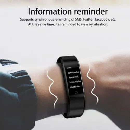 Fitness Smart Watch Activity Tracker Heart Rate For Women Men Oxygen BP Monitor